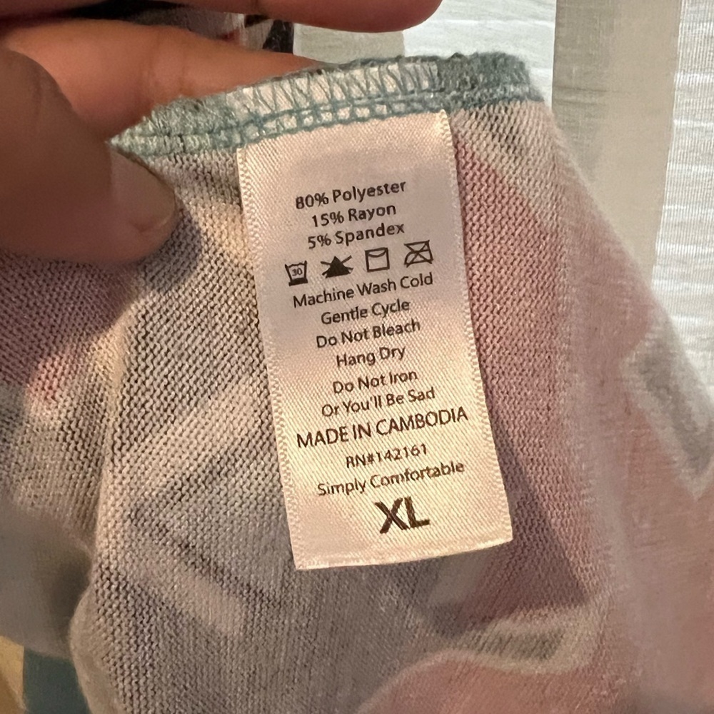 Lularoe Pink Off White Plaid Caroline Cardigan XL - Picture 4 of 7